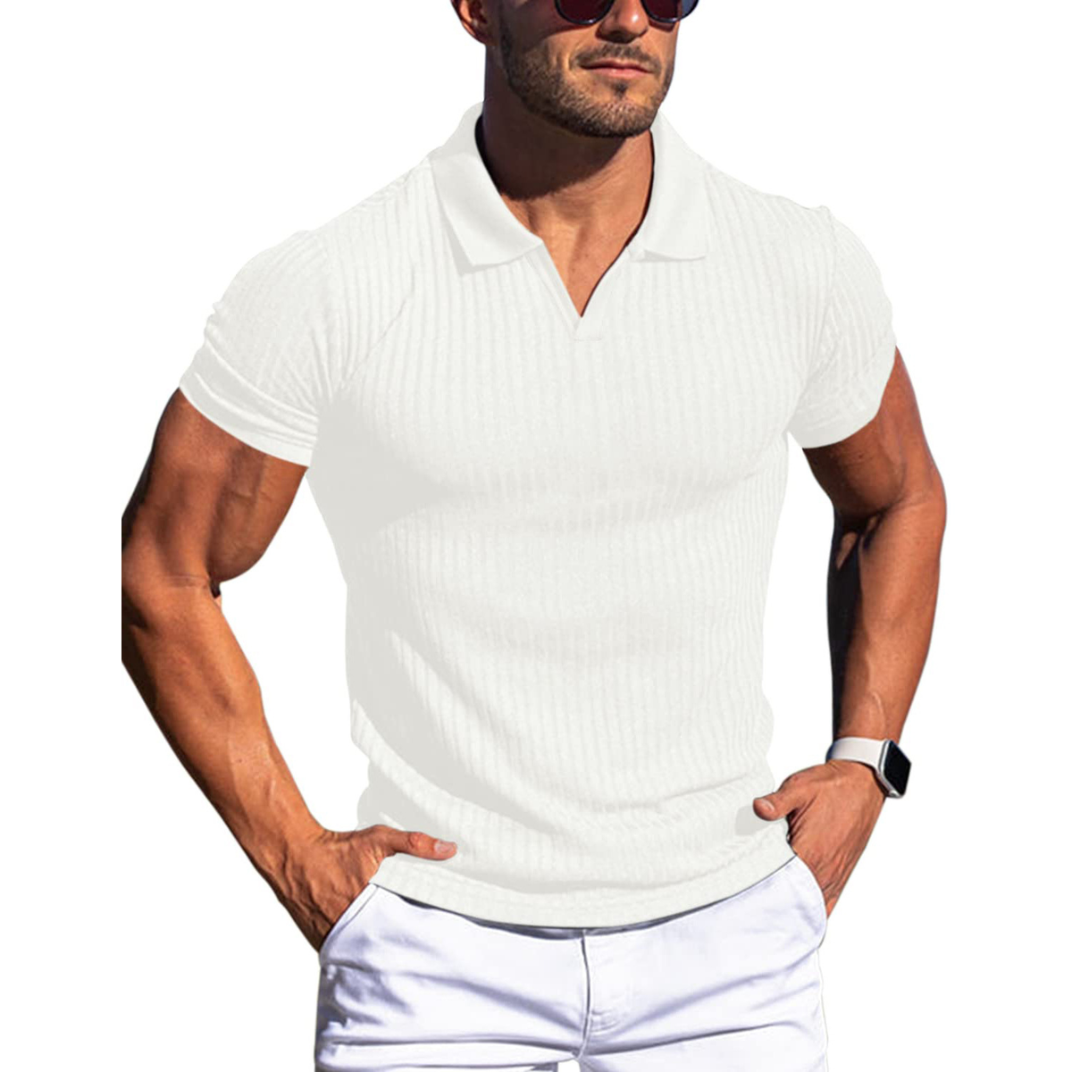 Robert – Ribbed Polo Shirt - Image 9