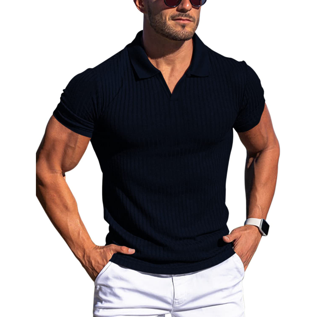 Robert – Ribbed Polo Shirt - Image 4
