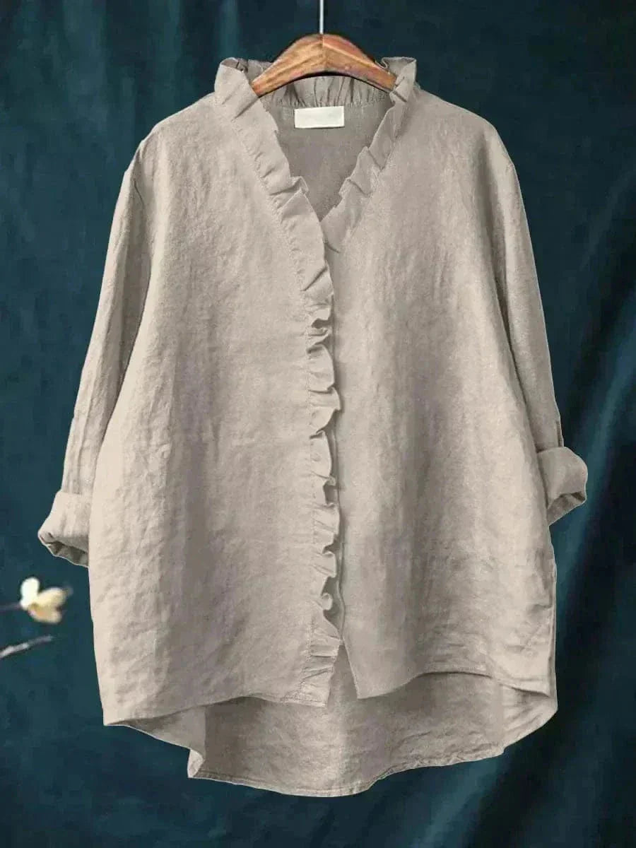 Chloe – Flowy Ruffled Blouse - Image 2