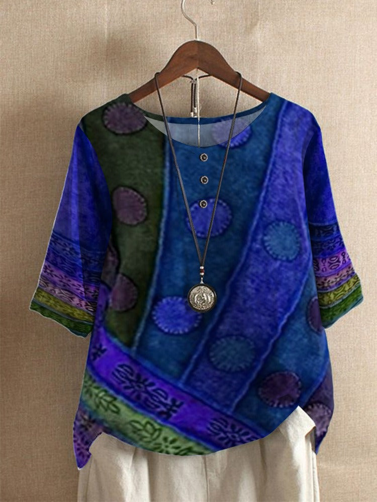 Renate – Artistic top Bohemian Blouse - Image 5