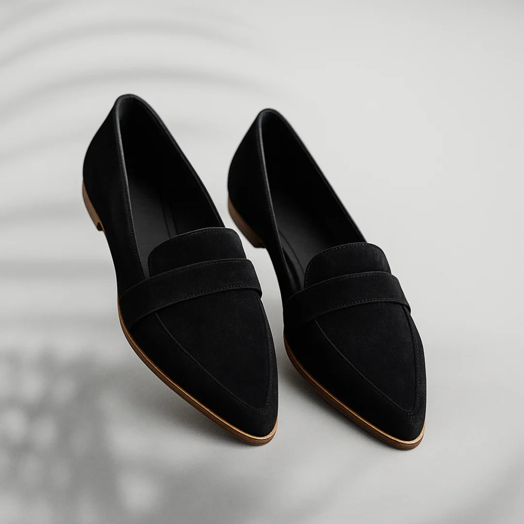Ballet Flats Women's Suede-Look Upper with Pointed Toe - Image 6
