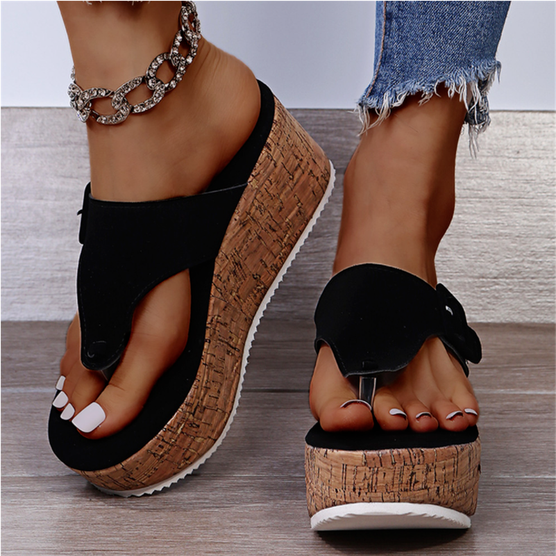 Marie – Stylish Wedge Sandals - Image 1