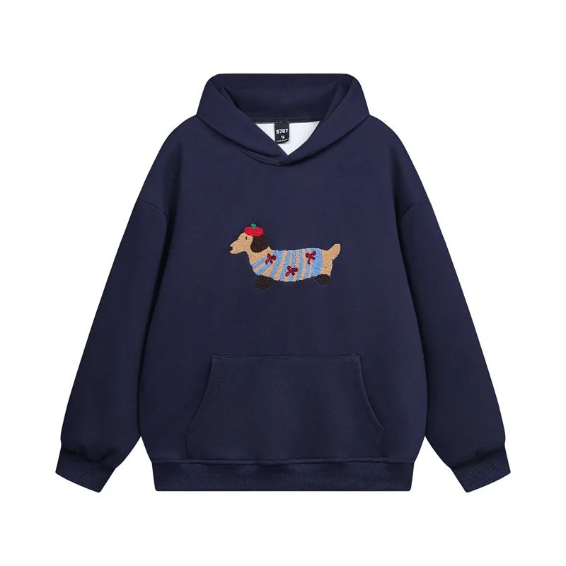 Tomek – Bluza z Kapturem Unisex z Haftowanym Motywem