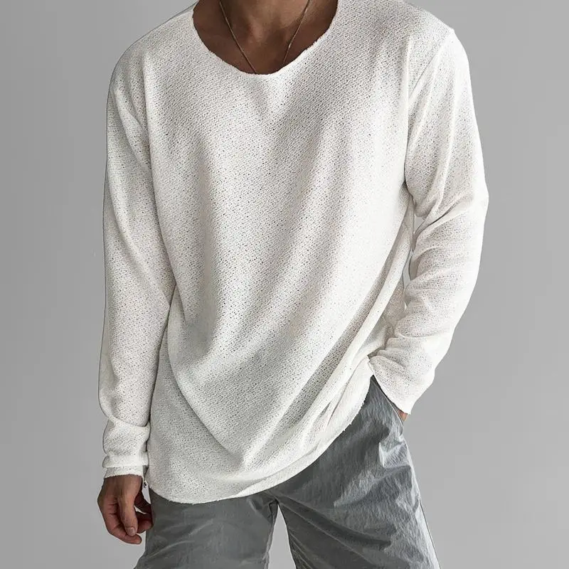 William – Minimalistyczny dzianinowy sweter męski o nowoczesnym kroju