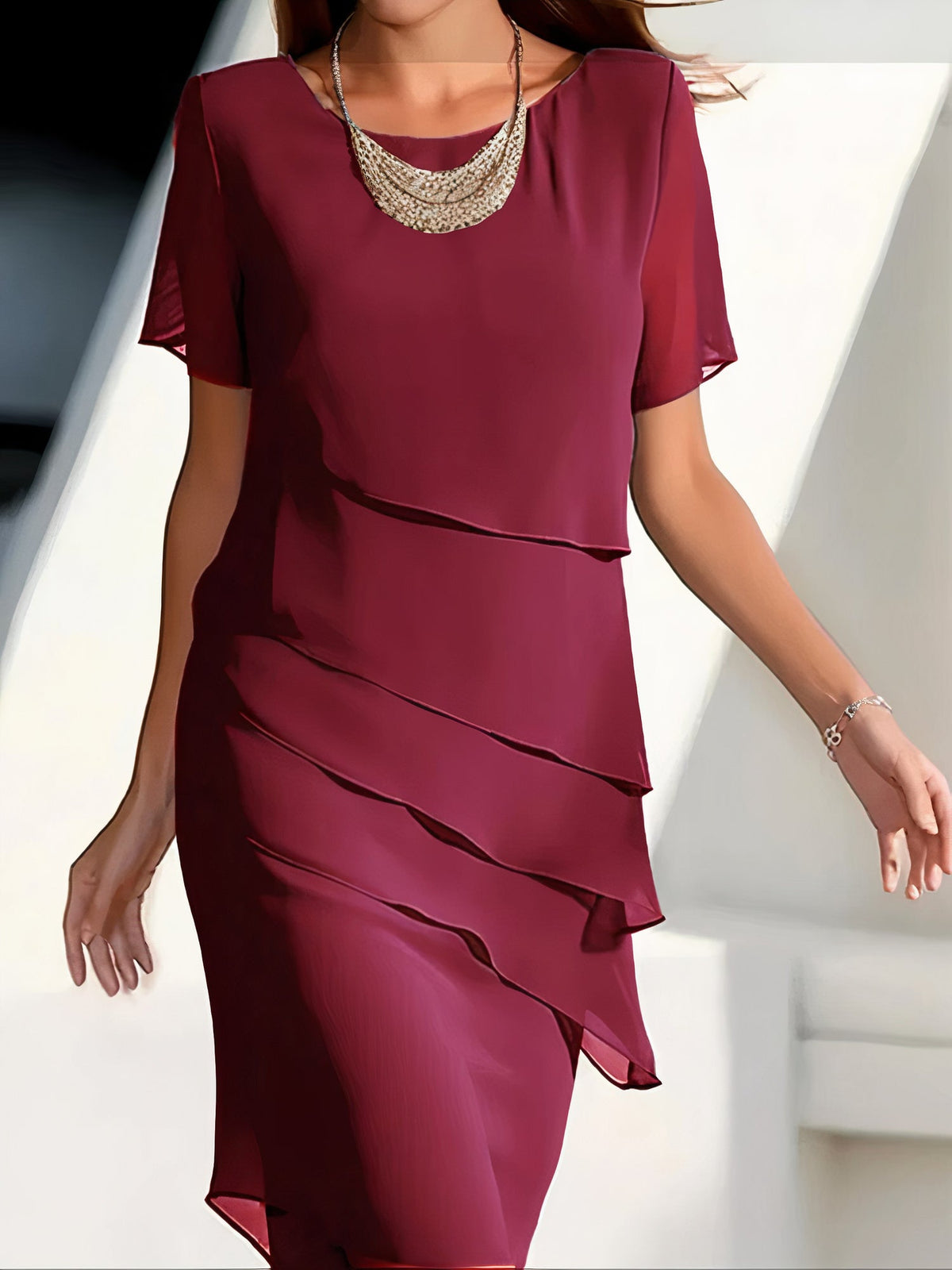 María – Elegancka sukienka damska midi na wyjątkowe okazje