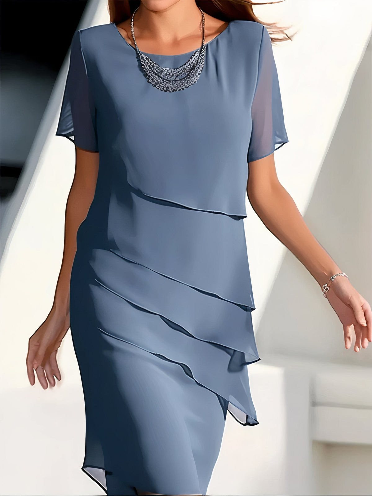 María – Elegancka sukienka damska midi na wyjątkowe okazje