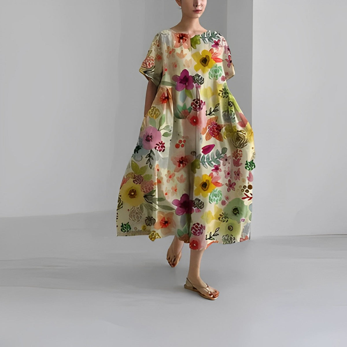 Vanessa – Loose Printed Dress - Image 7