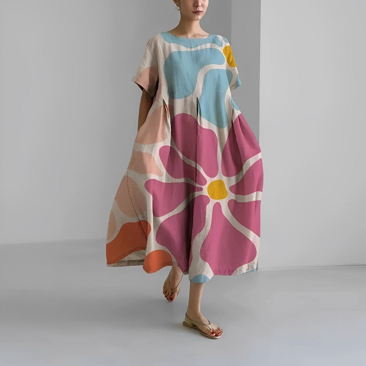 Vanessa – Loose Printed Dress - Image 1