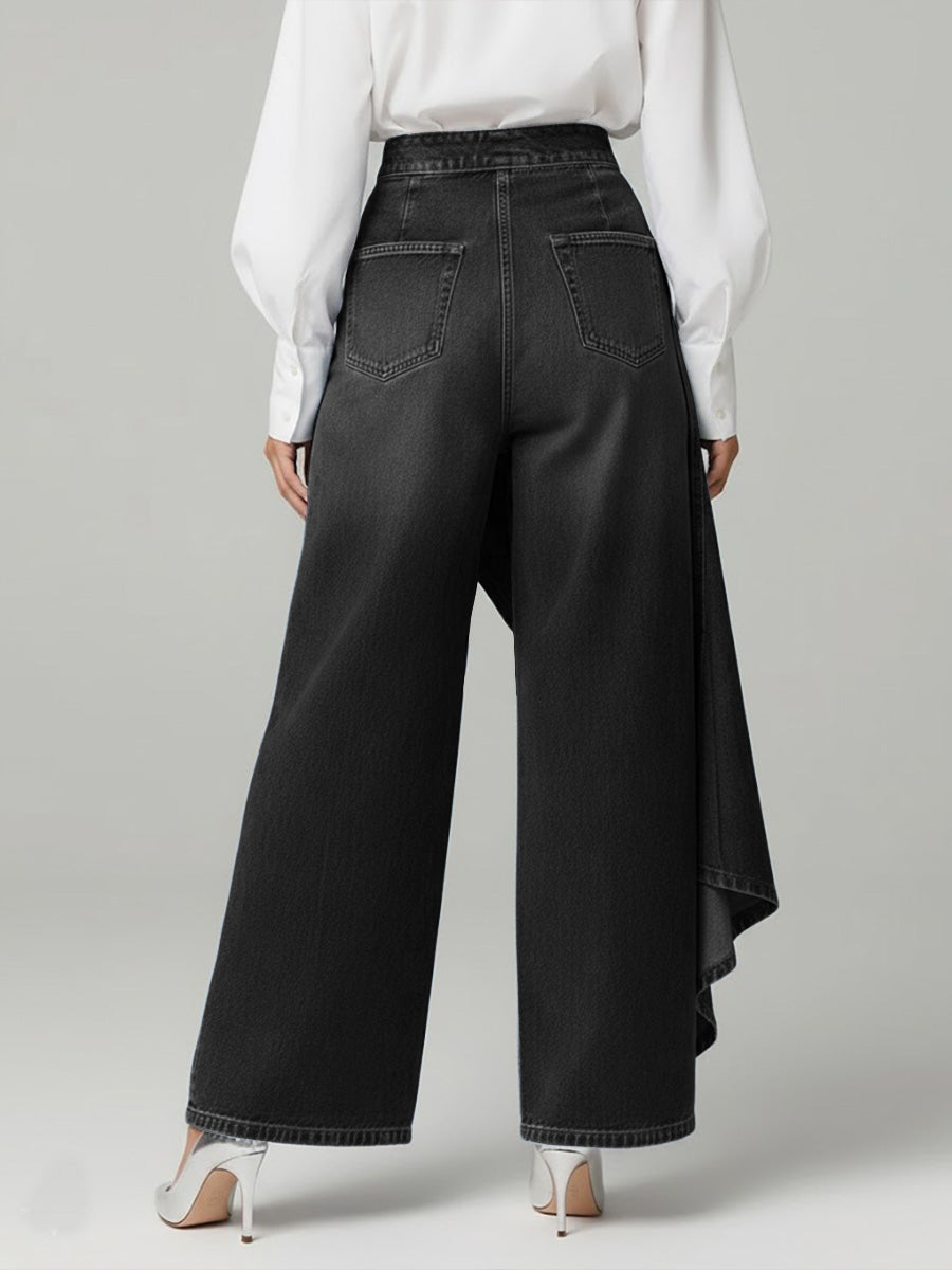 Maya – Stylish high-waisted wide-leg jeans for Women - Image 6