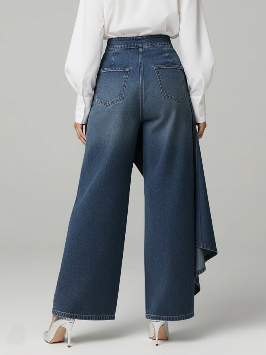 Maya – Stylish high-waisted wide-leg jeans for Women - Image 4