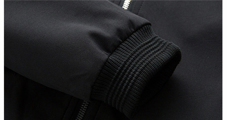 Męska kurtka typu bomber o kroju slim fit z zamkiem błyskawicznym - J&B; - 10 - Livia-Moda