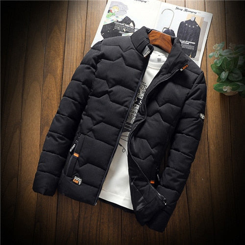 Pikowana kurtka męska o kroju slim fit z zamkiem błyskawicznym - J&B; - 3 - Livia-Moda