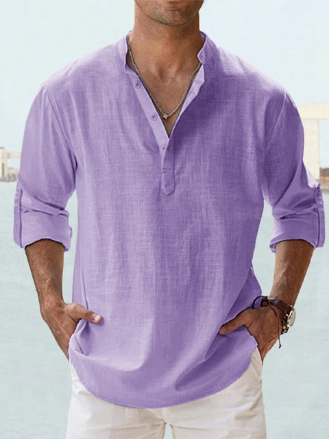 Markus – Casual Henley Summer Shirt Shirt for Men - Image 12