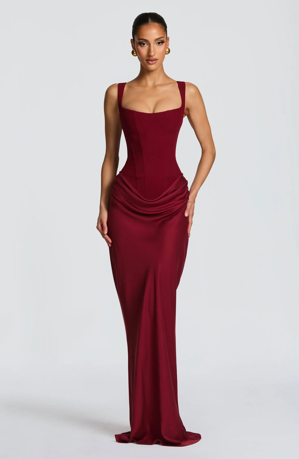Sabine – Long Fitted Wedding Guest Dress - Image 10