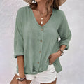 Marlies –  Relaxed Button-Up Blouse Blouse - Image 1