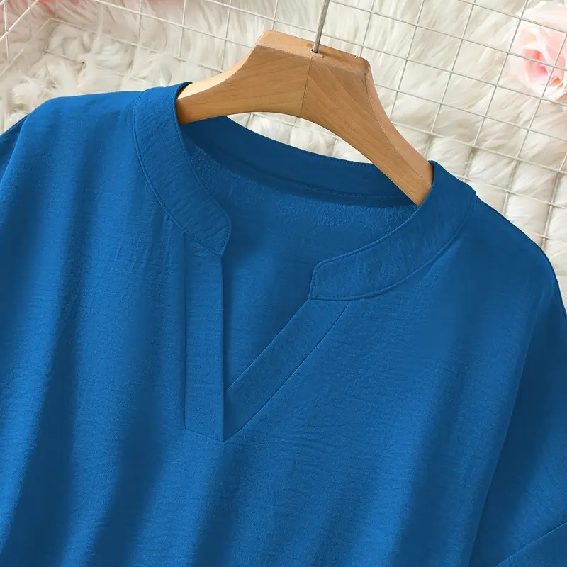 Nadine – Chic Lightweight V-neck Blouse - Image 8