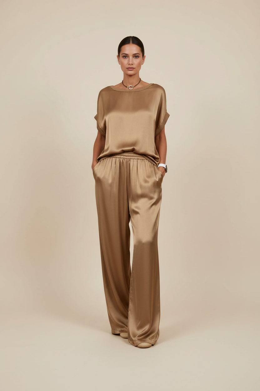 Carina – Women Satin Luxe Lounge Set - Image 8