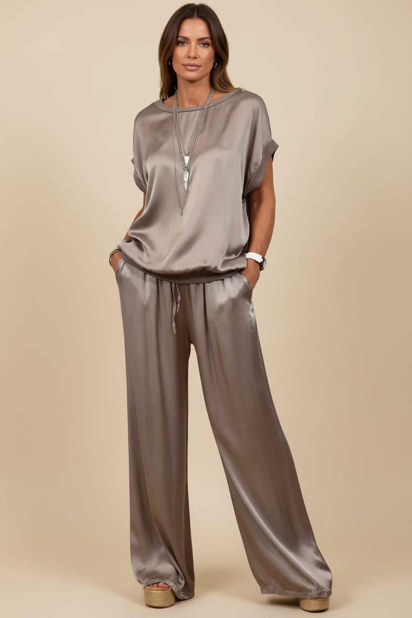 Carina – Women Satin Luxe Lounge Set - Image 7