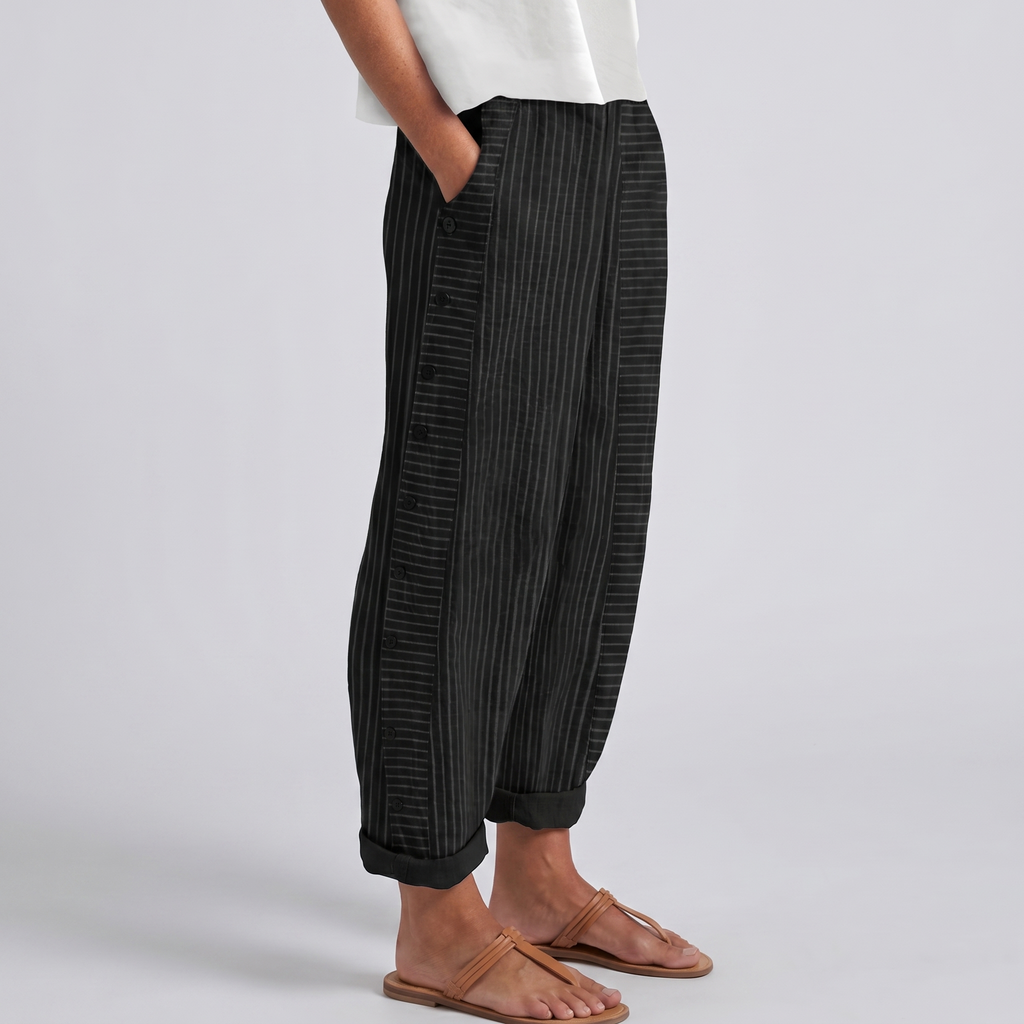Sophia – Striped Lightweight Trousers - Image 3