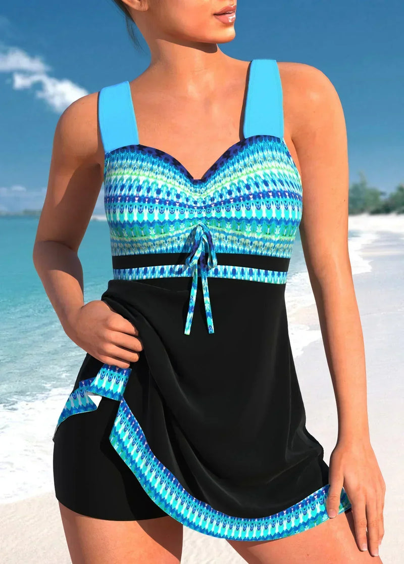 Clara – Two-piece women's tankini with shorts  for Women - Image 2
