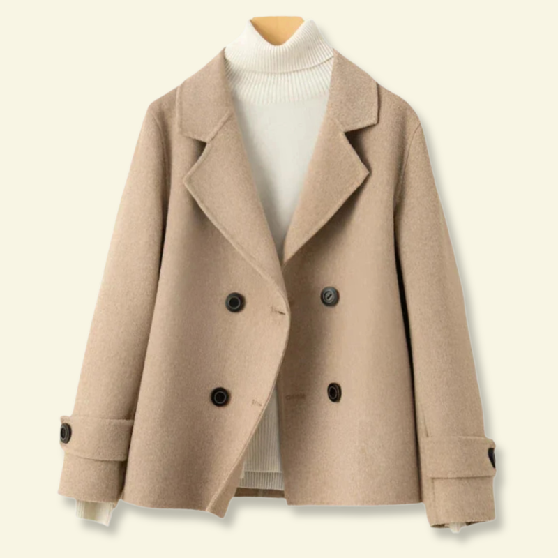Zweireihige Damenjacke mit lässigem Schnitt - J&B - 8 - Atelier-Zofia